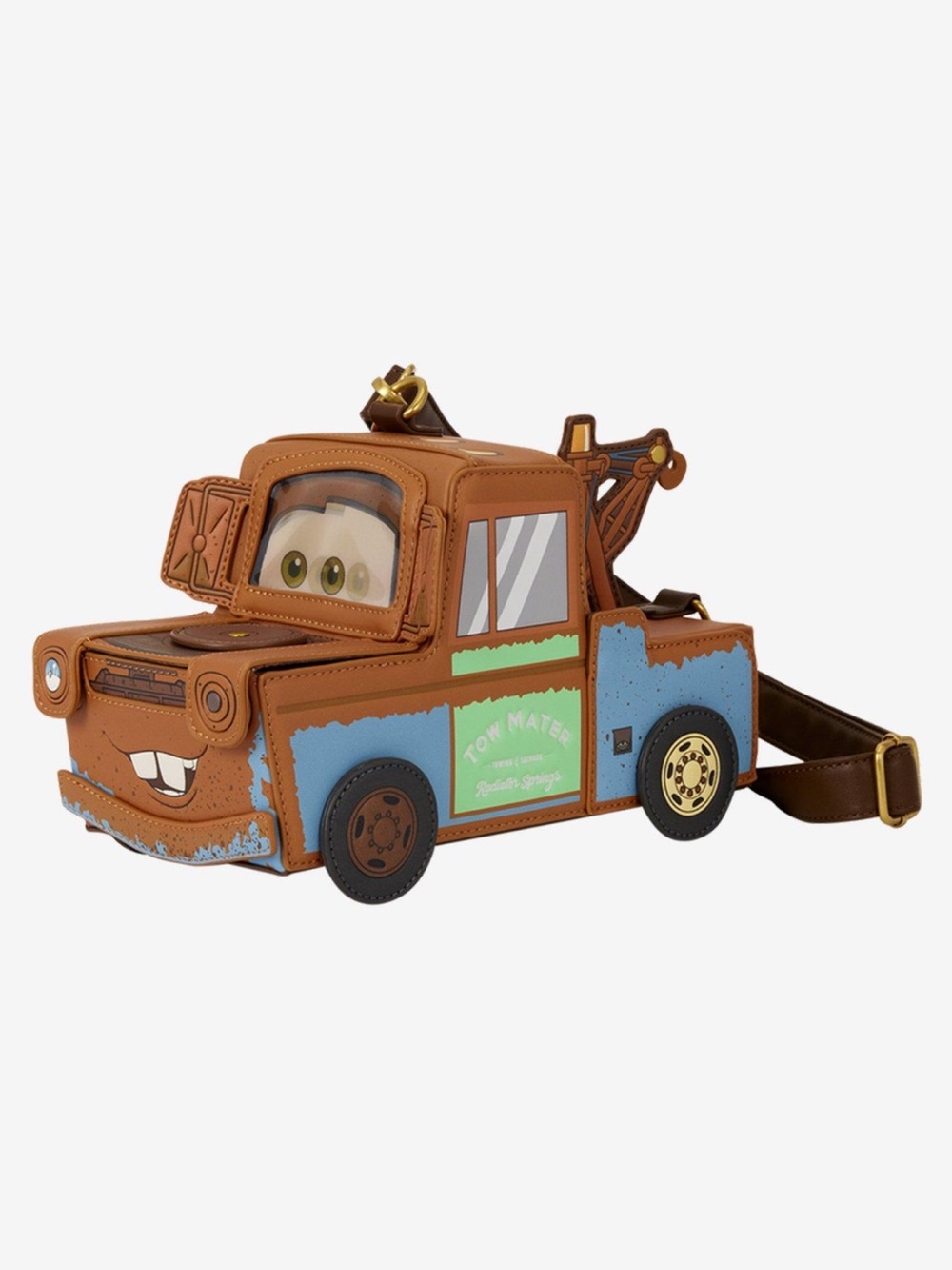 Loungefly Disney Pixar Cars 20th Anniversary
Tow Mater Figural Crossbody Bag